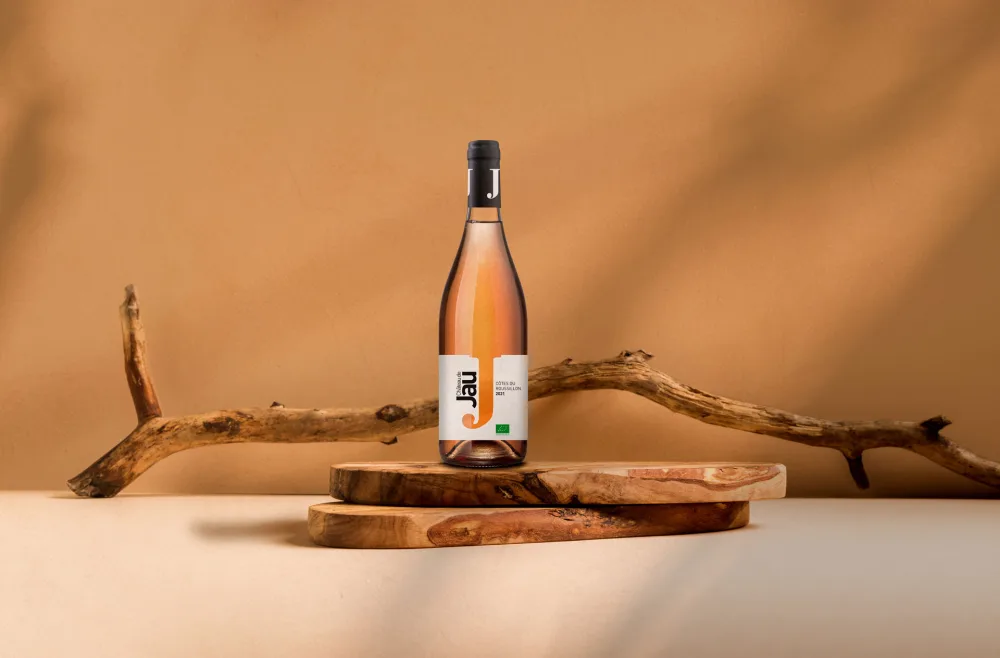 Bouteille de rosé Château de Jau