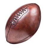 classic old leather football background
